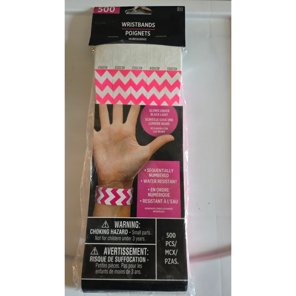 Event Party. Wristbands 500 Count